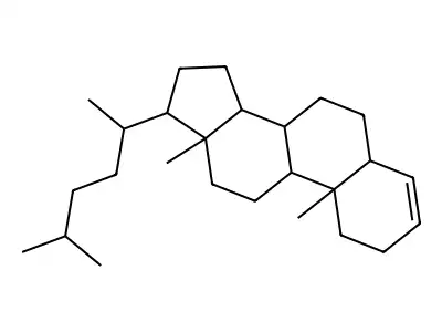 24-降-5α(H)-胆甾-3-烯 structure
