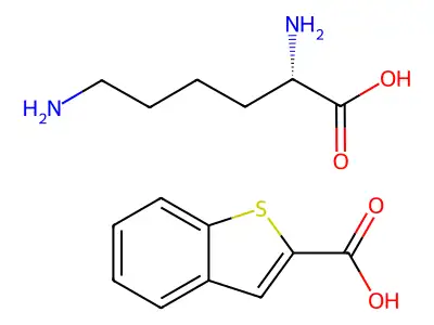 苯并噻吩-2-甲酸-赖氨酸 structure