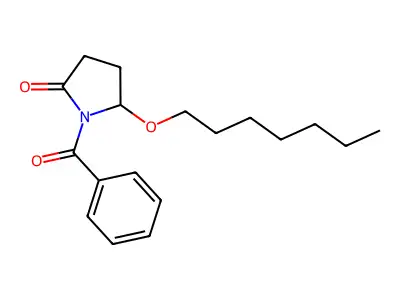 1-Benzoyl-5-(heptyloxy)pyrrolidin-2-one structure