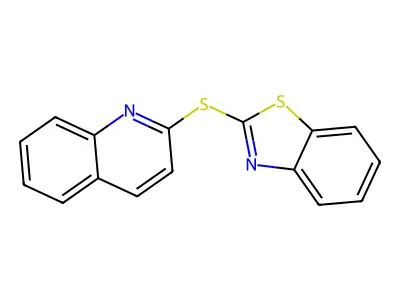 2-(2-Quinolylthio)benzothiazole structure