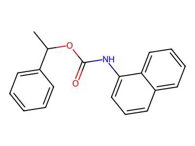 1-phenylethyl N-naphthalen-1-ylcarbamate structure