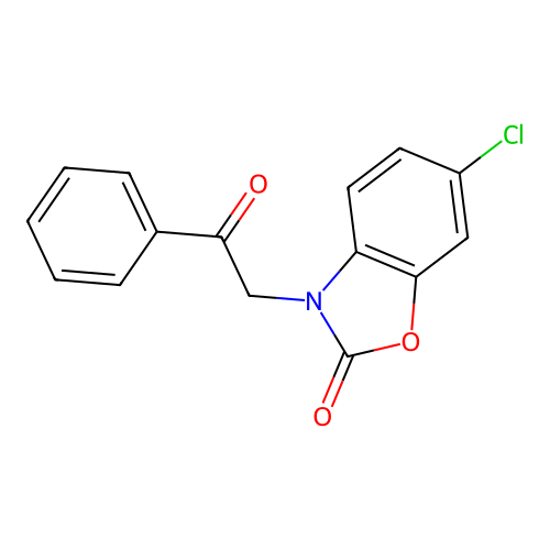 6-Chloro-3-phenacylbenzoxazolinone structure