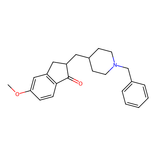 2-(1-Benzyl-piperidin-4-ylmethyl)-5-methoxy-indan-1-one; hydrochloride structure