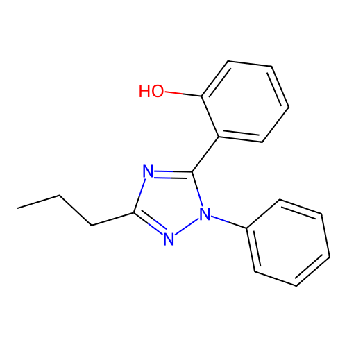 2-(1-phenyl-3-propyl-1H-1,2,4-triazol-5-yl)phenol structure