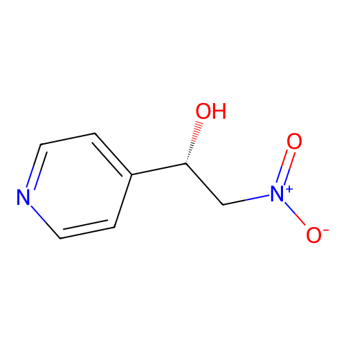 (1S)-2-nitro-1-pyridin-4-ylethanol structure