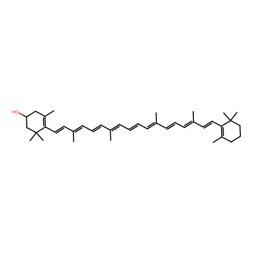 Cryptoxanthin, (+/-)- structure