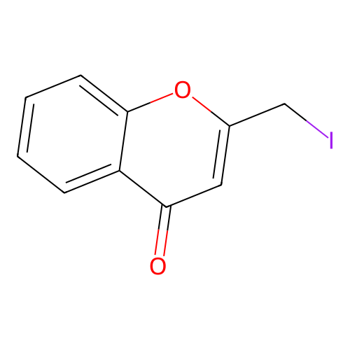 2-Iodomethyl-4-oxo-4H-chromene structure
