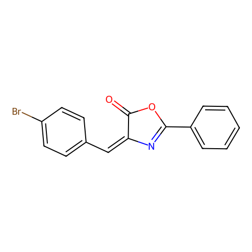 4-(4-Bromo-benzylidene)-2-phenyl-4H-oxazol-5-one structure