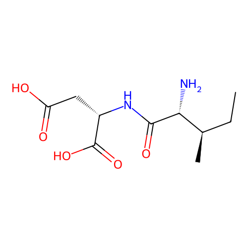 H-D-Ile-Asp-OH structure