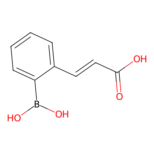 2-(2-Carboxyvinyl)benzeneboronic acid structure