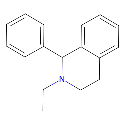 2-Ethyl-1-phenyl-1,2,3,4-tetrahydro-isoquinoline structure