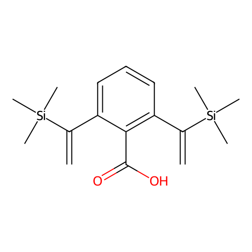 2,6-Bis-(1-trimethylsilanyl-vinyl)-benzoic acid structure