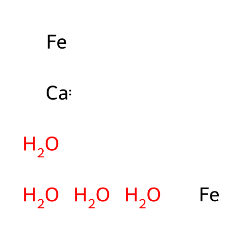 Calcium iron oxide (CaFe2O4) structure