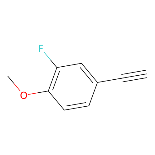 4-Ethynyl-2-fluoro-1-methoxybenzene structure