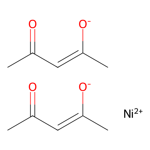乙酰丙酮镍 structure