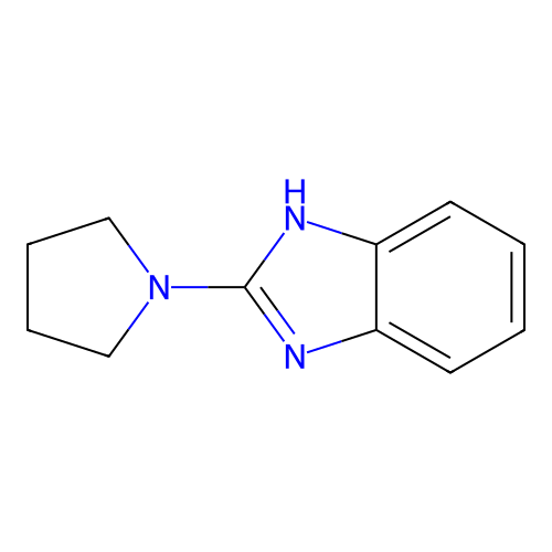 2-(Pyrrolidin-1-yl)-1H-benzo[d]imidazole structure
