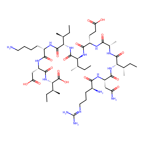 H-Arg-Asn-Ile-Ala-Glu-Ile-Ile-Lys-Asp-Ile-OH structure