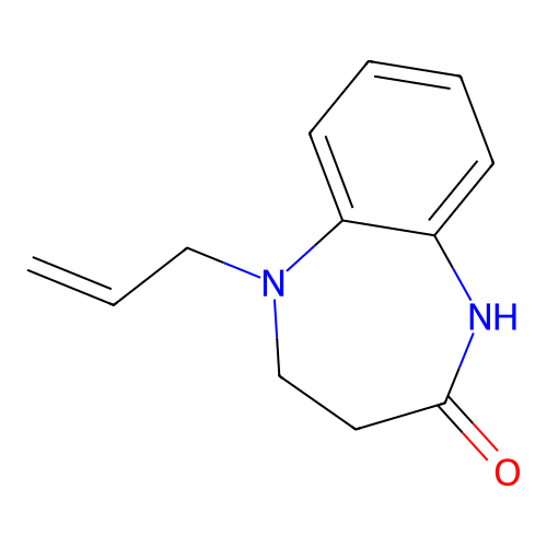 5-allyl-1,3,4,5-tetrahydro-2H-1,5-benzodiazepin-2-one structure