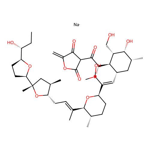 Antibiotic SF 2487 sodium salt structure