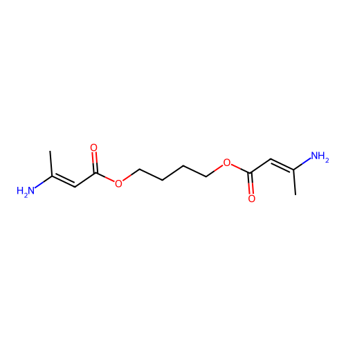 1,4-Butanediol bis(beta-aminocrotonate structure