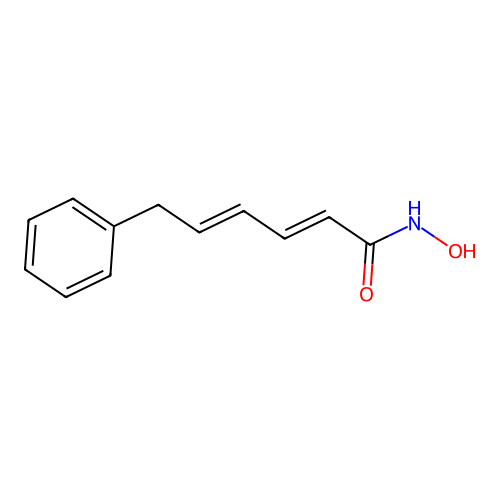 2,4-Hexadienamide, N-hydroxy-6-phenyl-, (E,E)- structure
