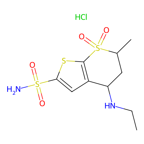 rac-cis Dorzolamide Hydrochloride structure