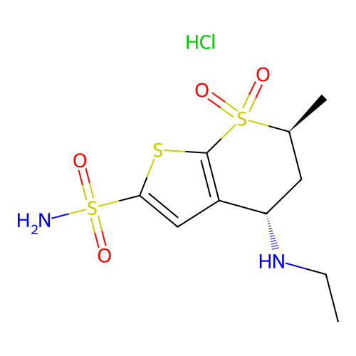 Dorzolamide Hydrochloride structure