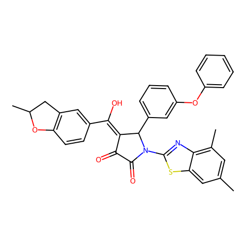 1-(4,6-dimethylbenzo[d]thiazol-2-yl)-3-hydroxy-4-(2-methyl-2,3-dihydrobenzofuran-5-carbonyl)-5-(3-phenoxyphenyl)-1H-pyrrol-2(5H)-one structure