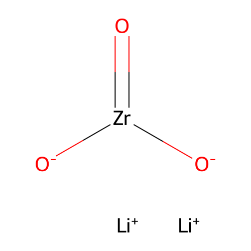 Zirconate (ZrO32-), lithium (1:2) structure