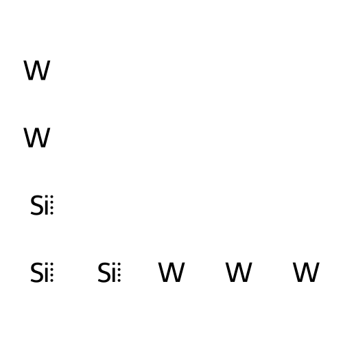 Tungsten silicide (W5Si3) structure