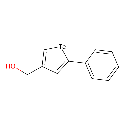 (5-Phenyl-3-tellurophenyl)methanol structure