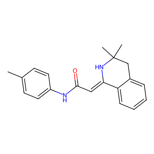 (Z)-2-(3,3-dimethyl-3,4-dihydroisoquinolin-1(2H)-ylidene)-N-(p-tolyl)acetamide structure