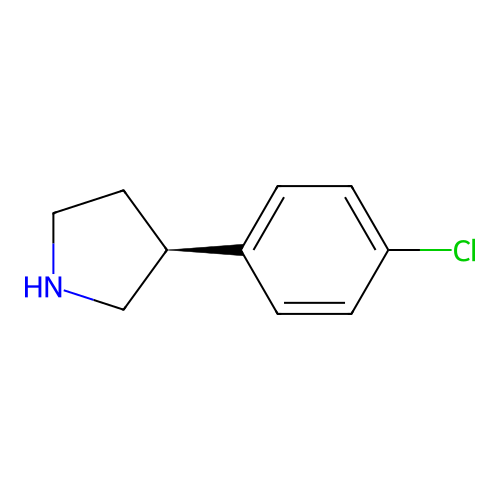 (3S)-3-(4-Chlorophenyl)pyrrolidine structure