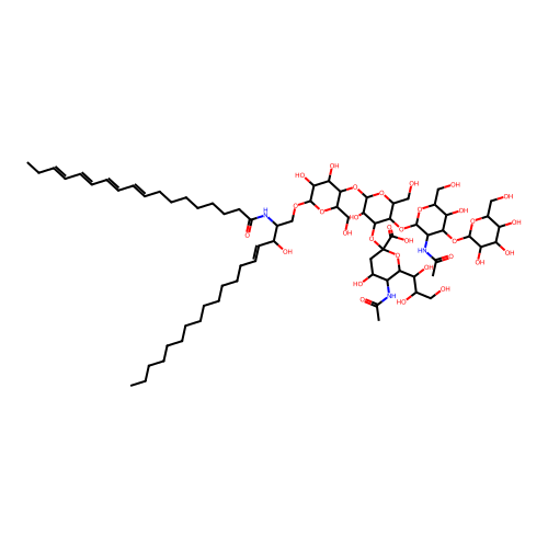 N-Parinaroylganglioside G(M1) structure