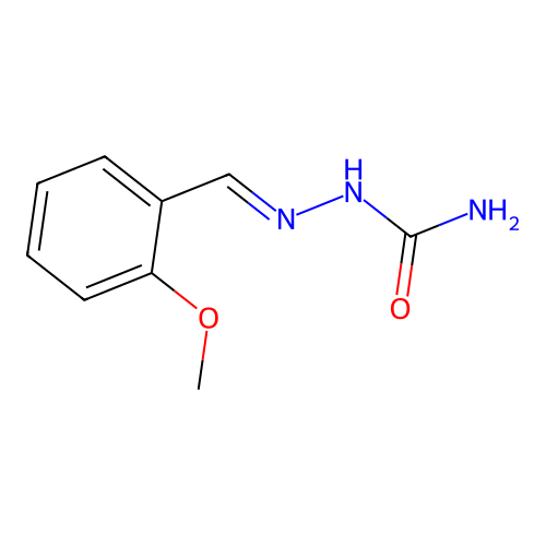 2-Methoxybenzaldehyde semicarbazone structure