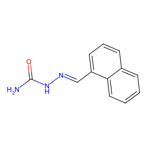 [(E)-naphthalen-1-ylmethylideneamino]urea structure