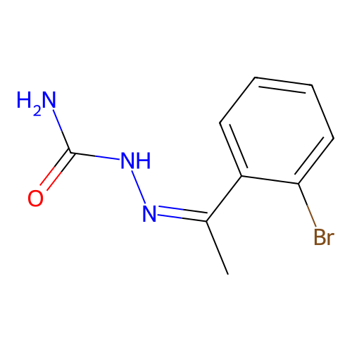 [(Z)-1-(2-bromophenyl)ethylideneamino]urea structure