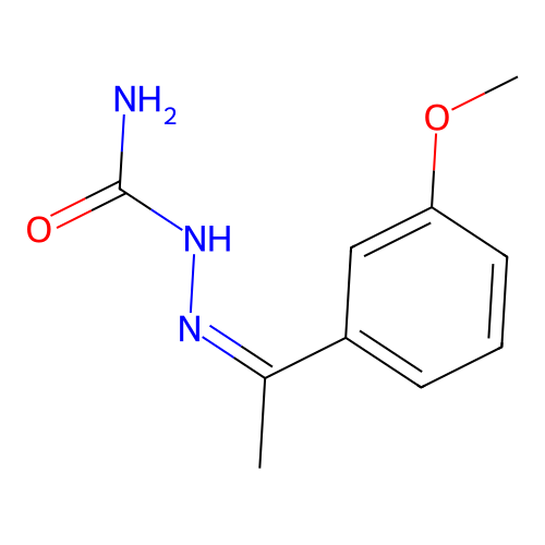 [(Z)-1-(3-methoxyphenyl)ethylideneamino]urea structure