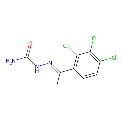 (2E)-2-[1-(2,3,4-Trichlorophenyl)ethylidene]hydrazine-1-carboxamide structure