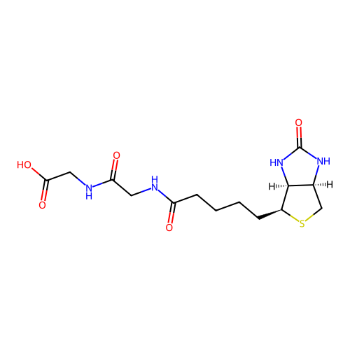 Biotinyl-Gly-Gly-OH structure