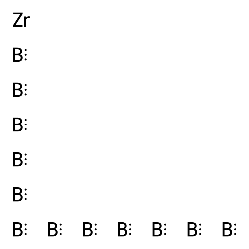 Zirconium boride (ZrB12) structure