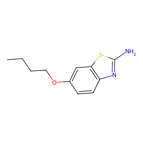 6-丁氧基苯并[d]噻唑-2-胺 structure