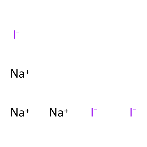 Trisodium triiodide structure