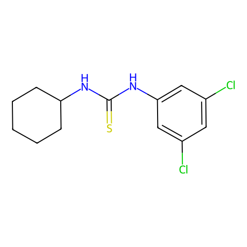 1-Cyclohexyl-3-(3,5-dichlorophenyl)thiourea structure