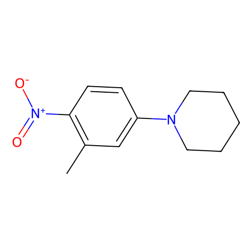 1-(3-Methyl-4-nitrophenyl)piperidine structure