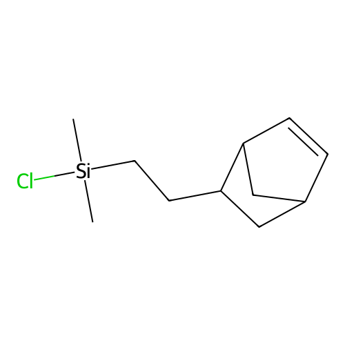 (2-(Bicyclo[2.2.1]hept-5-en-2-yl)ethyl)chlorodimethylsilane structure