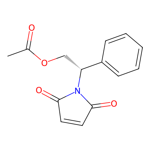 (S)-1-[2-(Acetyloxy)-1-phenylethyl]-2,5-dihydro-1H-pyrrol-2,5-dione structure