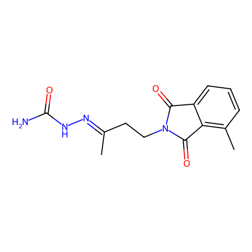 1-N-3-Methylphthalimidobutan-3-semicarbazone structure