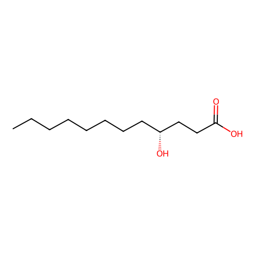 (R)-4-hydroxylauric acid structure