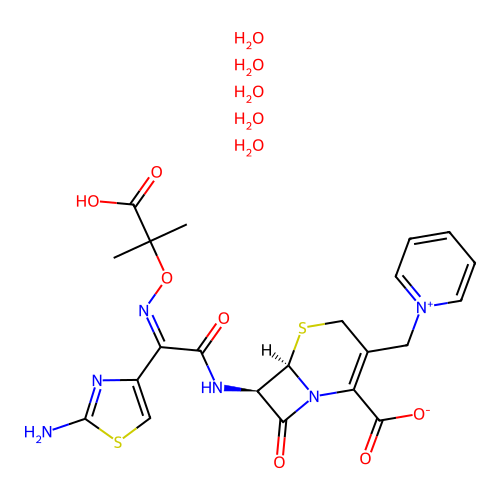Ceftazidime Pentahydrate structure